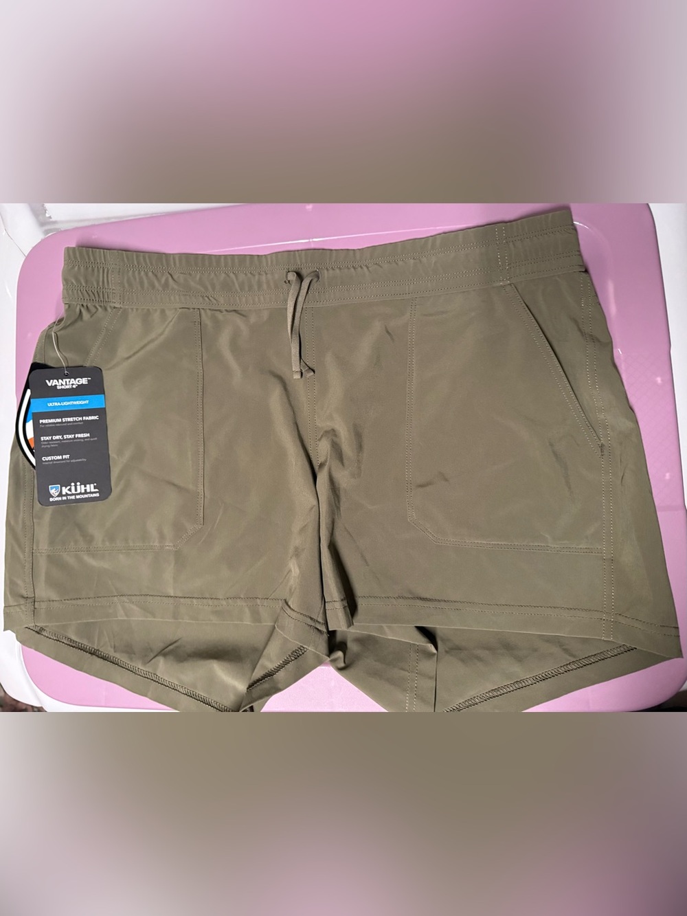 KUHL Vantage Shorts 4” - Sage - Women’s L - NWT